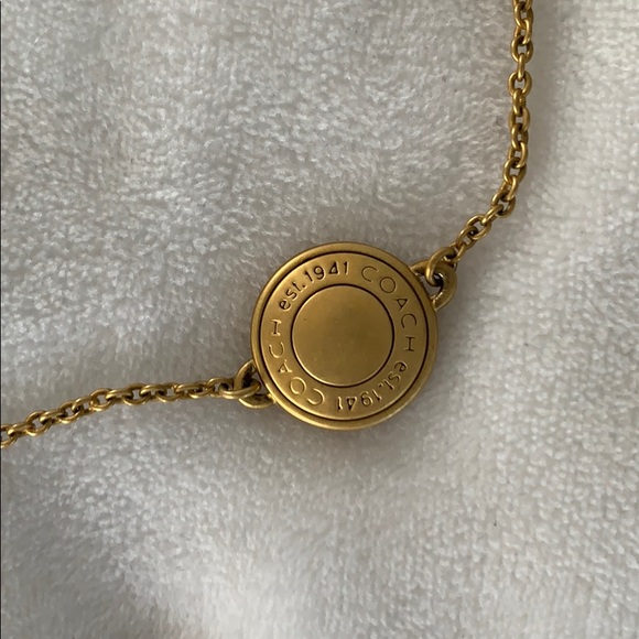 Coach Gold and Clear Bead Necklace - Picture 4 of 5